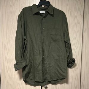 Uniqlo Green Lightweight Shirt Jacket